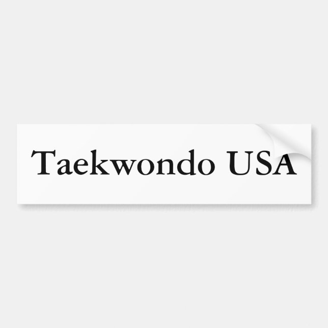 Autoaufkleber Taekwondos USA (Vorne)