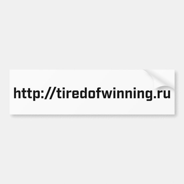Autoaufkleber - tiredofwinning.ru (Vorne)