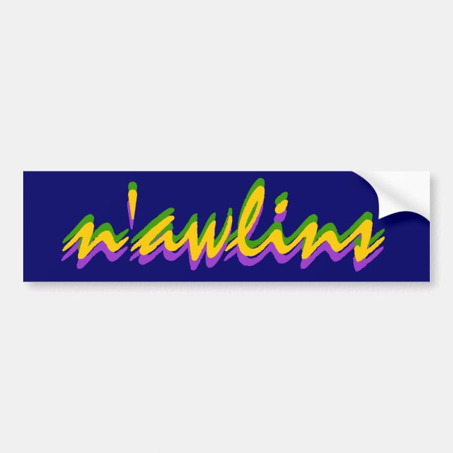 Autoaufkleber visuelle NOLA New Orleans n'awlins (Vorne)