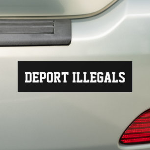 AUTOAUFKLEBER VON DEPORT-ILLEGALEN