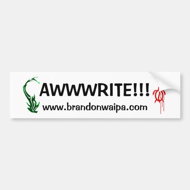 AUTOAUFKLEBER - WEBSITE - AWWWRITE!!! (Vorne)