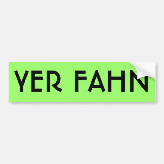 Autoaufkleber YER FAHN - LIMON