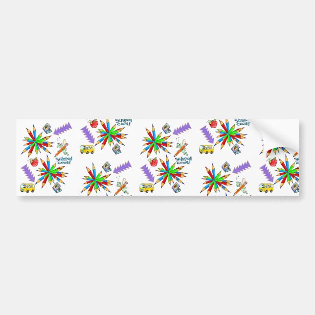 Autoaufkleber zurück zur Schule ist Cool (Vorne)