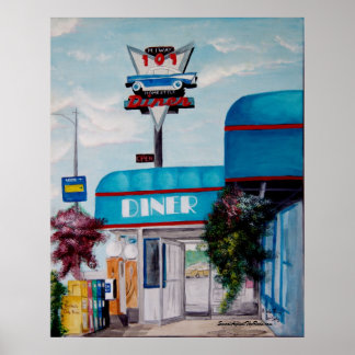 Autobahn 101 Diner Poster
