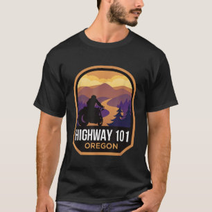 Autobahn 101 Oregon Motorrad T-Shirt