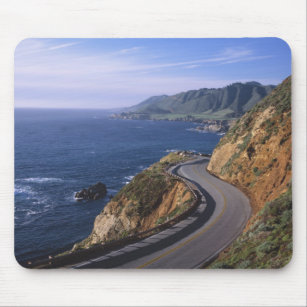 Autobahn 1 entlang der kalifornischen Küste in der Mousepad