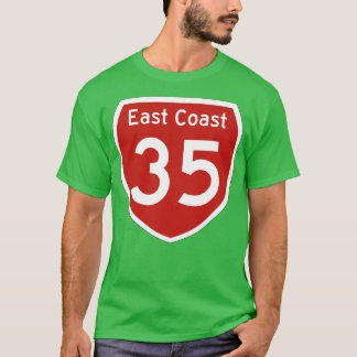 Autobahn 35 Ostküste Neuseeland T-Shirt
