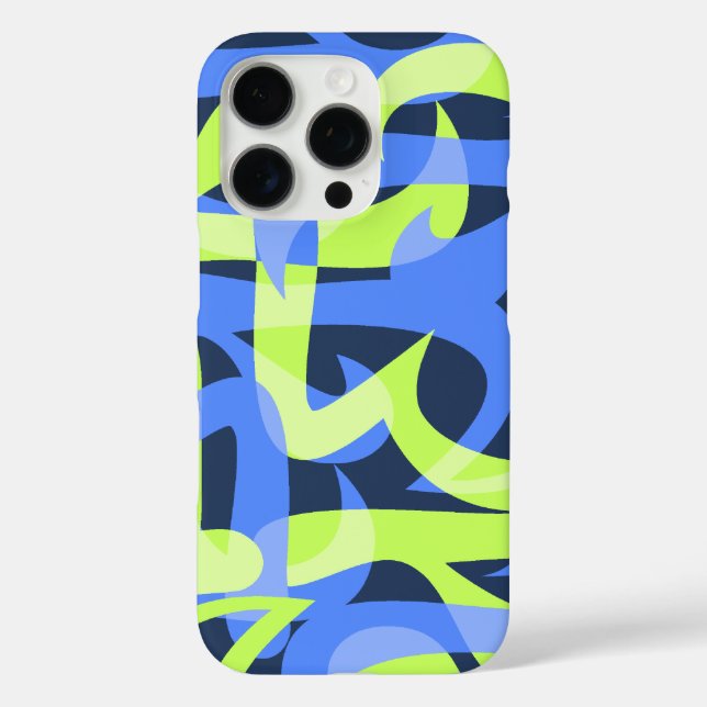 Autobahn-abstraktes Retro psychedelisches Case-Mate iPhone Hülle (Rückseite)