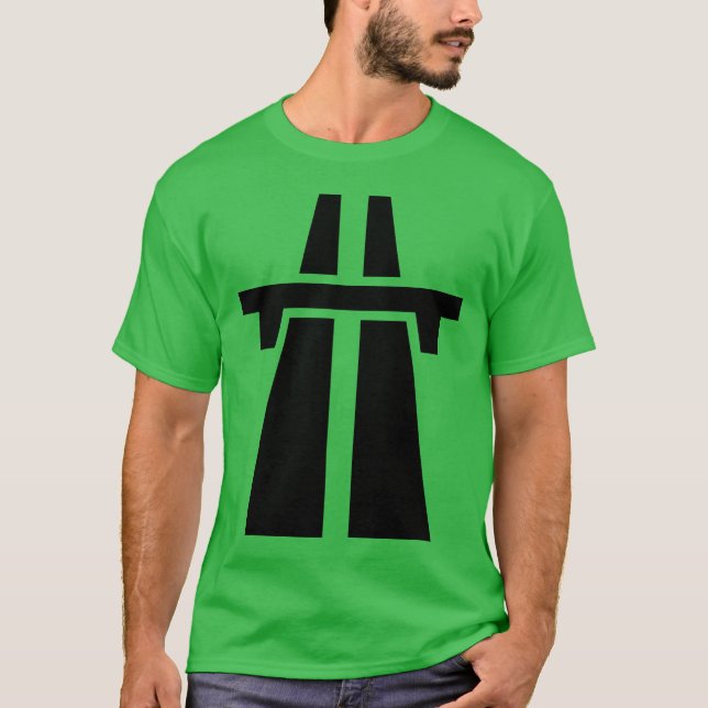 Autobahn, Autobahn, Autobahn - Schwarz T-Shirt (Vorderseite)