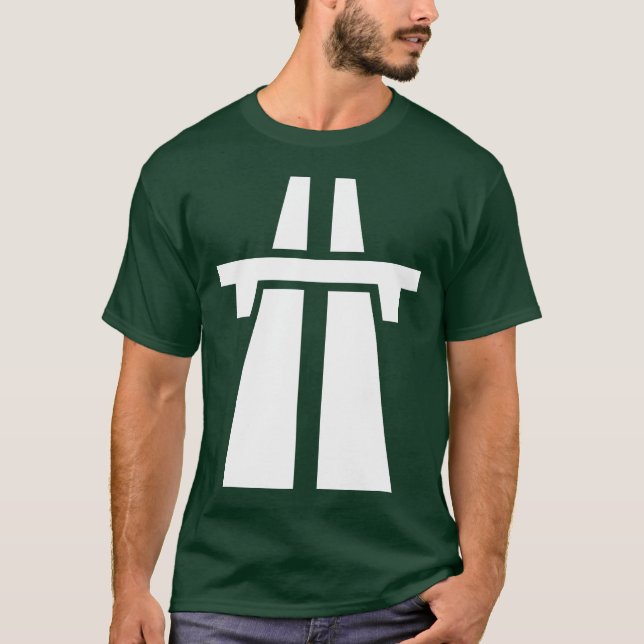 Autobahn, Autobahn, Autobahn - Weiß T-Shirt (Vorderseite)