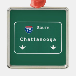 Autobahn-Autobahn Chattanoogas Tennessee: Ornament Aus Metall