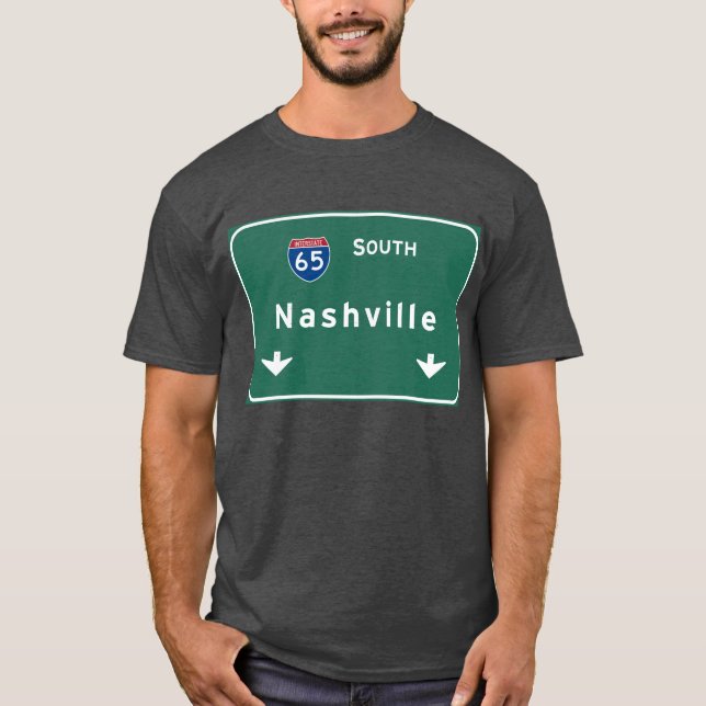 Autobahn-Autobahn Nashvilles Tennessee tn T-Shirt (Vorderseite)