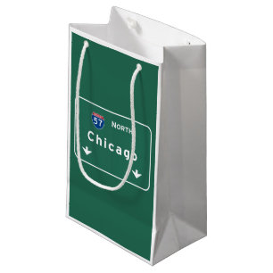 Autobahn-Autobahn-Straße Chicagos Illinois: Kleine Geschenktüte