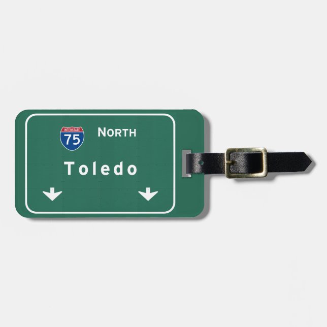 Autobahn-Autobahn Toledos Ohio oh: Gepäckanhänger (Vorderseite horizontal)