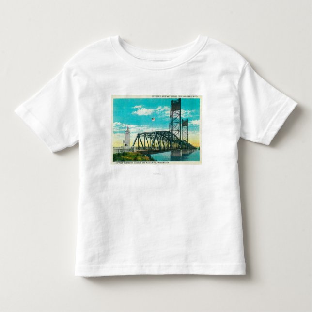 Autobahn-Brücke über Columbia River Kleinkind T-shirt (Vorderseite)