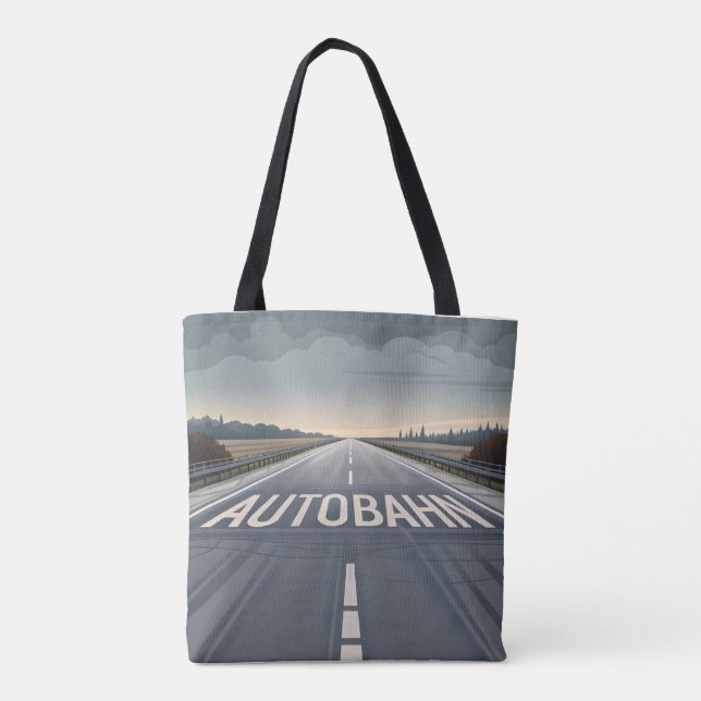 Autobahn Endlose Straßenperspektive Kunst (Rückseite)