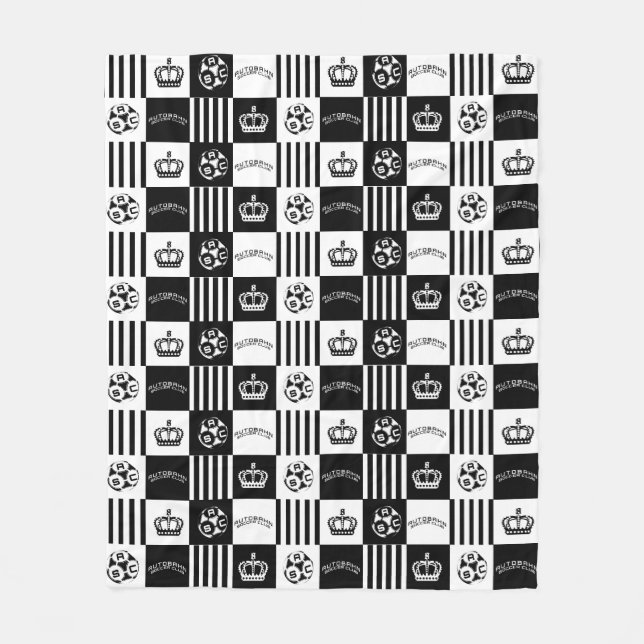 Autobahn Fußball-Blanket Fleecedecke (Vorderseite)