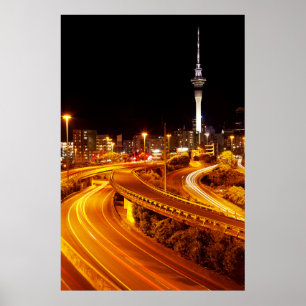 Autobahn in Auckland Poster