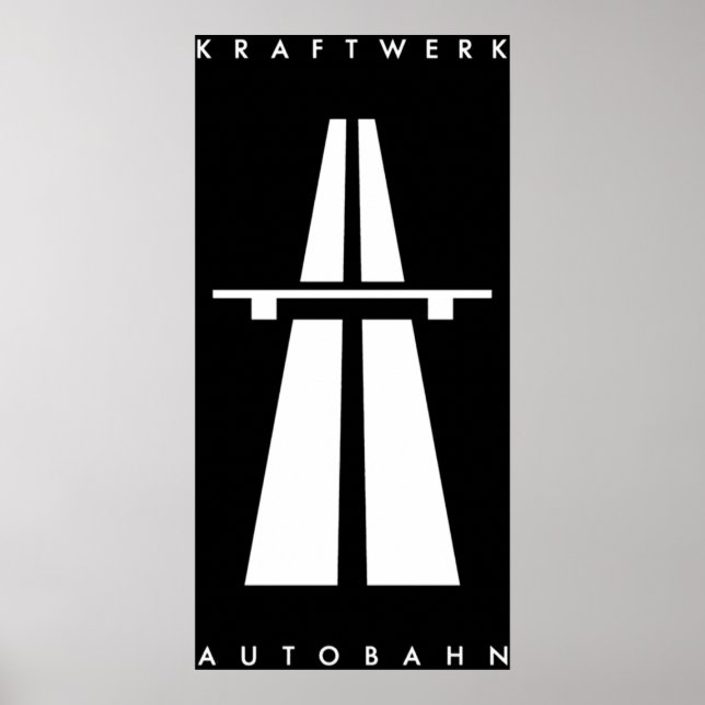 Autobahn Kraftwerk Inspiriert Poster (Vorne)