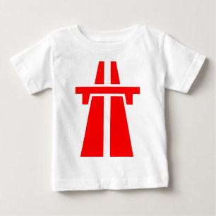 Autobahn - Rot Baby T-shirt