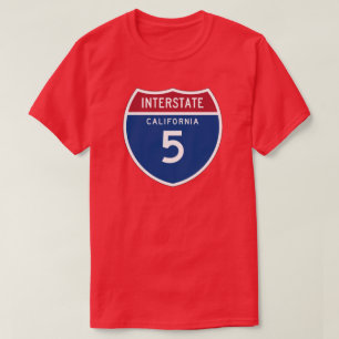Autobahn-Schild Kaliforniens CA I-5 - T-Shirt