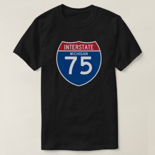 Autobahn-Schild Michigans MI I-75 - T-Shirt