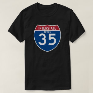 Autobahn-Schild Texas TX I-35 - T-Shirt