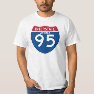 Autobahn-Schild Virginias VA I-95 - T-Shirt