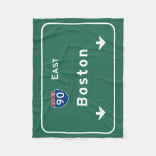 Autobahn-Straße Bostons Massachusetts MA: Fleecedecke