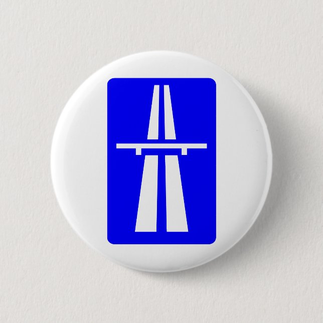 Autobahn-Zeichen Button (Vorderseite)