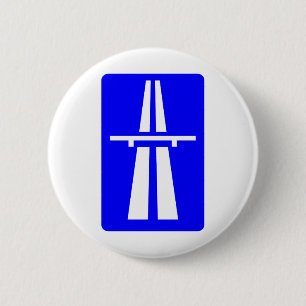 Autobahn-Zeichen Button