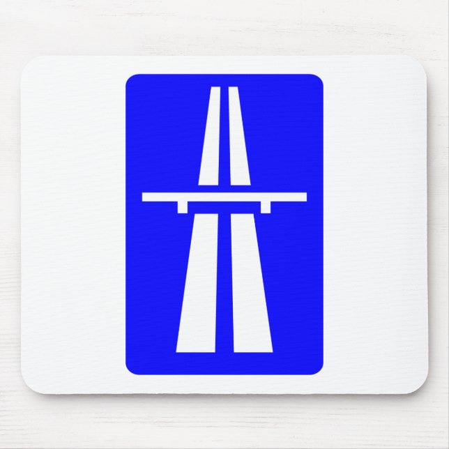 Autobahn-Zeichen Mousepad (Vorne)