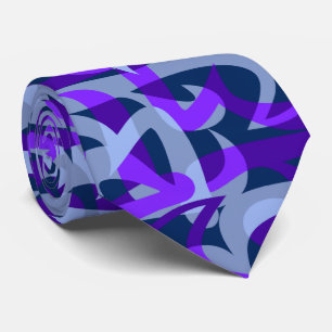 Autobahnabstrakter Retro Zwei-Side-Druck Krawatte