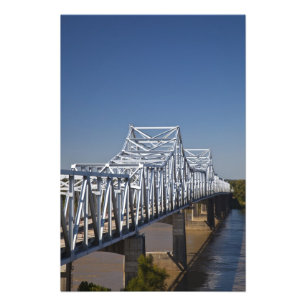 Autobahnbrücke I-20 über den Mississippi-Fluss, Fotodruck