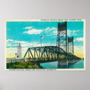 Autobahnbrücke über Columbia Poster