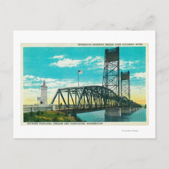 Autobahnbrücke über Columbia Postkarte (Vorderseite)