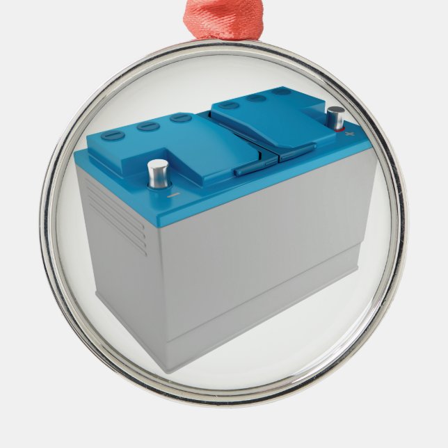 Autobatterie Ornament Aus Metall (Vorne)