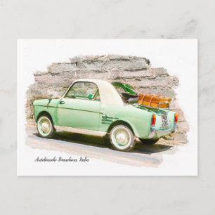 Autobianchi Bianchina   Minicar aus Italien Postkarte