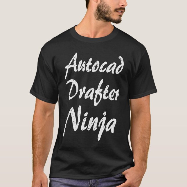 Autocad Drafter  Job Occupation Work Title T-Shirt (Vorderseite)