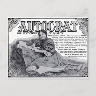 Autocrat Stationery Ad Postkarte