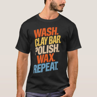 Autodetailer Polierer Waschtonbarren Politur Wachs T-Shirt