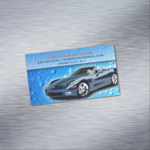 Autodetailing Wassertropfen Magnetische Visitenkarte