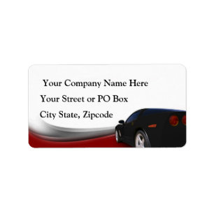 Autodetails Adressaufkleber