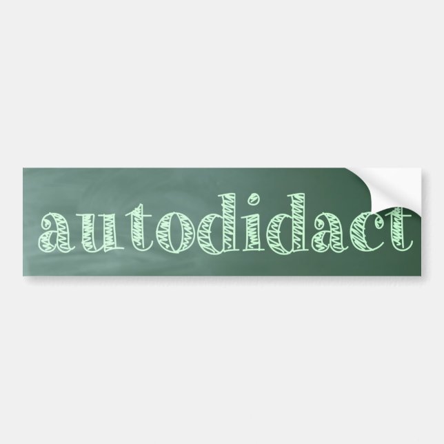 Autodidact Autoaufkleber (Vorne)