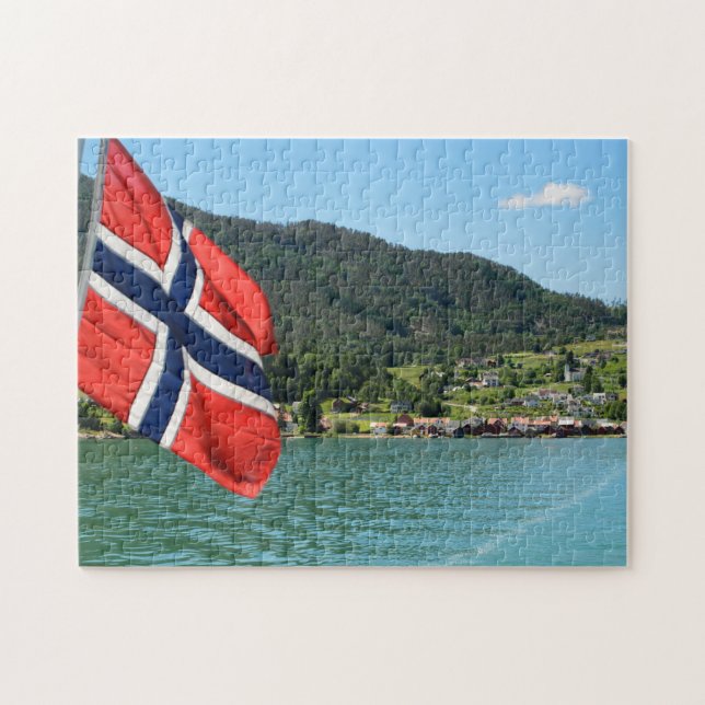 Autofähre in Puzzlen Norwegens Puzzle (Horizontal)
