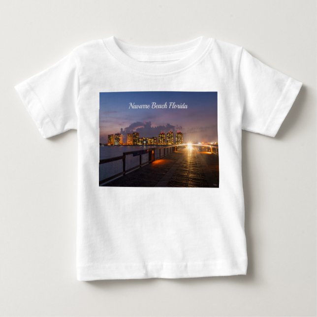 Autofahren auf Navarra Beach Pier Kleinkind T - Sh Baby T-shirt (Vorderseite)