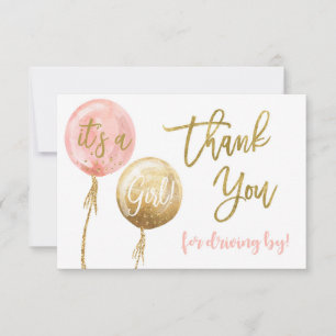 Autofahren durch Dankeschön Mitteilungskarte