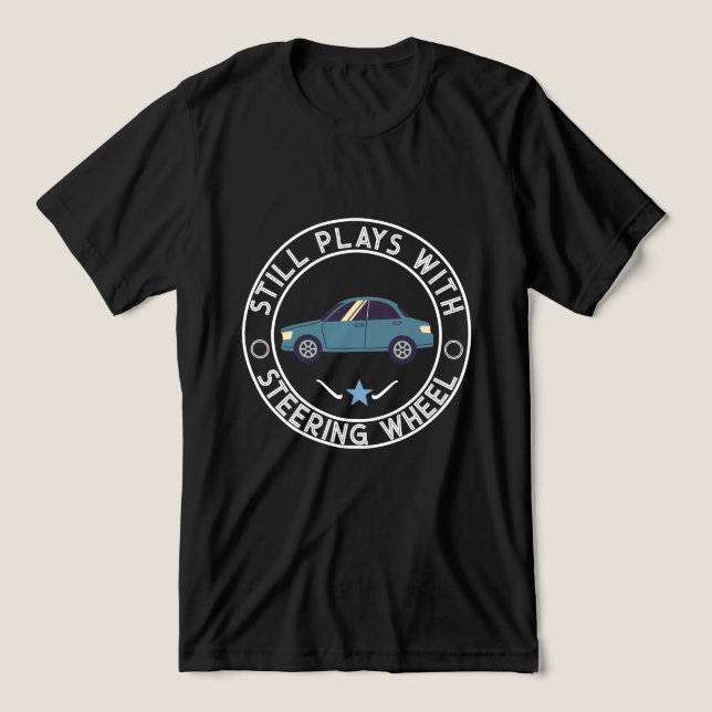 Autofahren Tri-Blend Shirt (Design Vorderseite)
