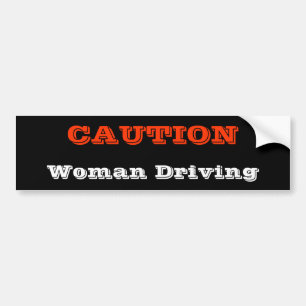 Autofahren von Frauen Autoaufkleber