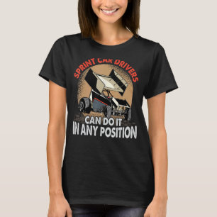 Autofahrer mit Sprint können es in jeder Position T-Shirt